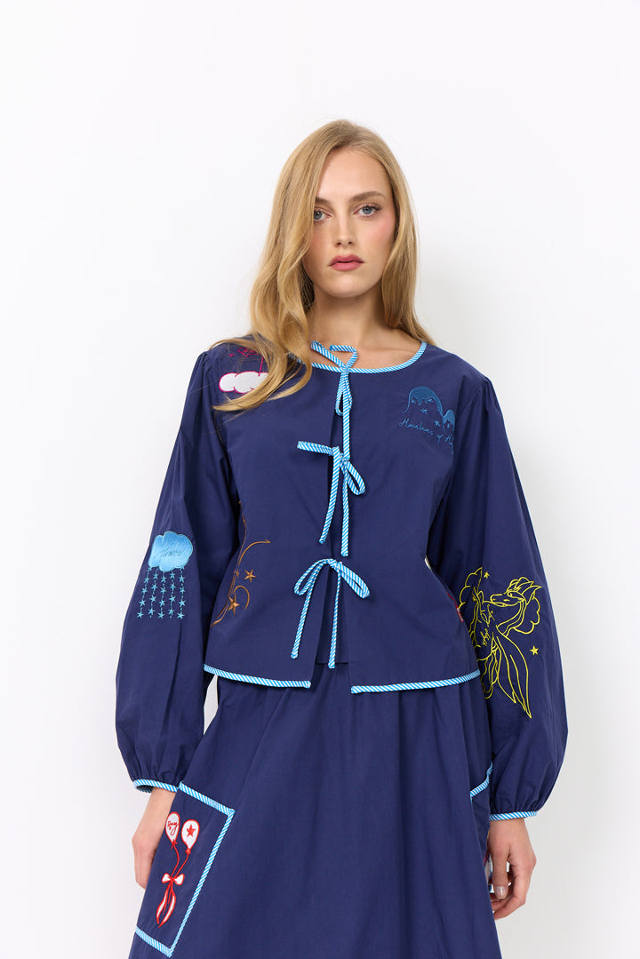 HUNKØN Nicole Shirt Shirts Navy