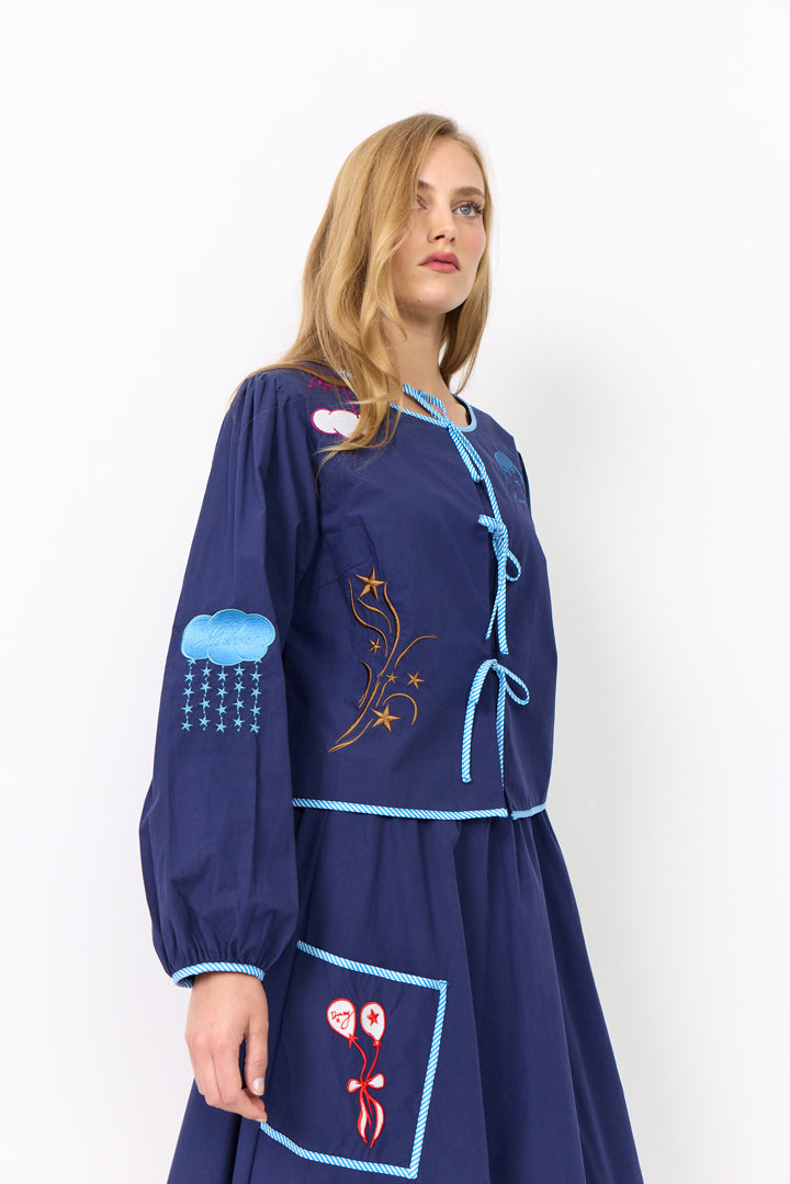 HUNKØN Nicole Shirt Shirts Navy