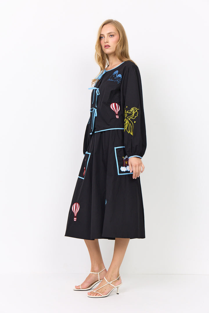 HUNKØN Nicole Skirt Skirts Black