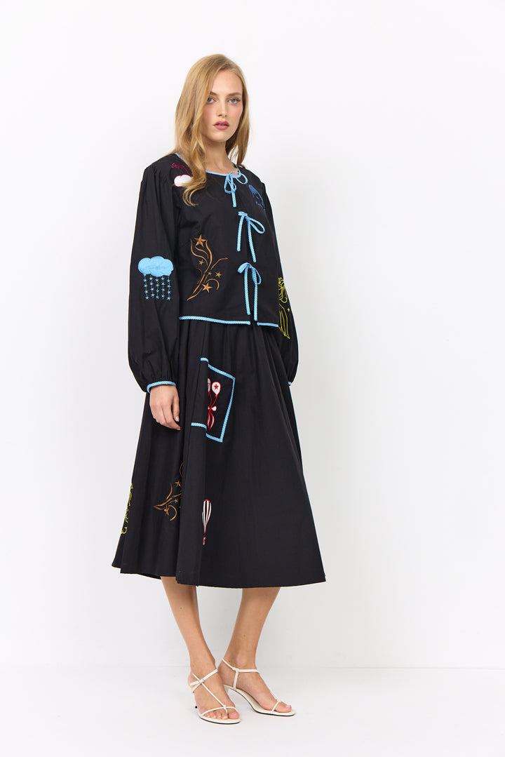 HUNKØN Nicole Skirt Skirts Black