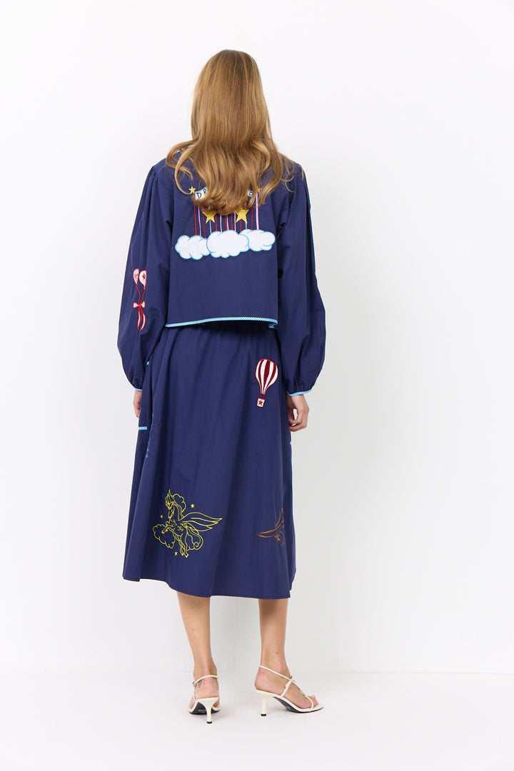 HUNKØN Nicole Skirt Skirts Navy