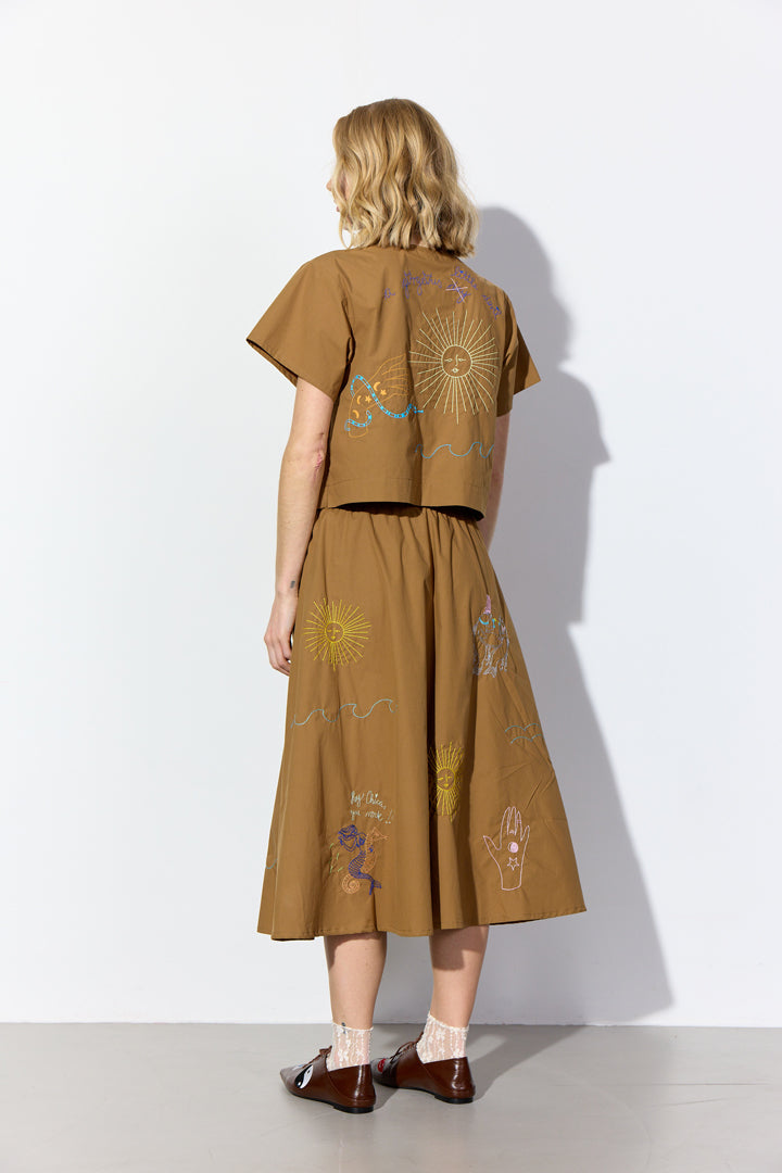 HUNKØN Nima Shirt Shirts Caramel