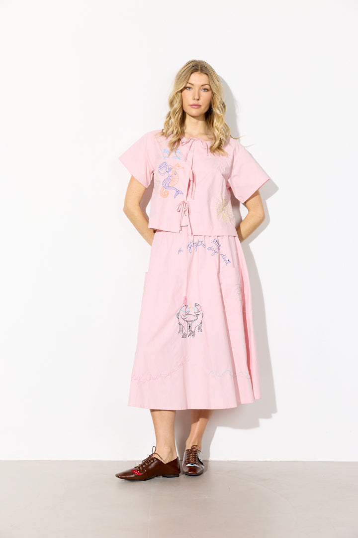 HUNKØN Nima Shirt Shirts Rose