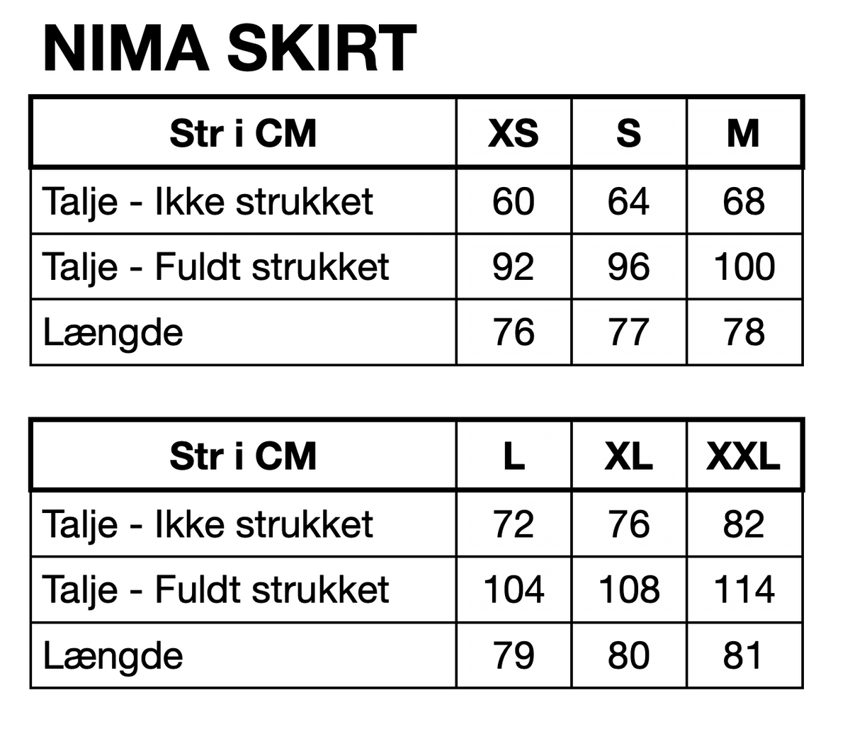 HUNKØN Nima Skirt Skirts Black