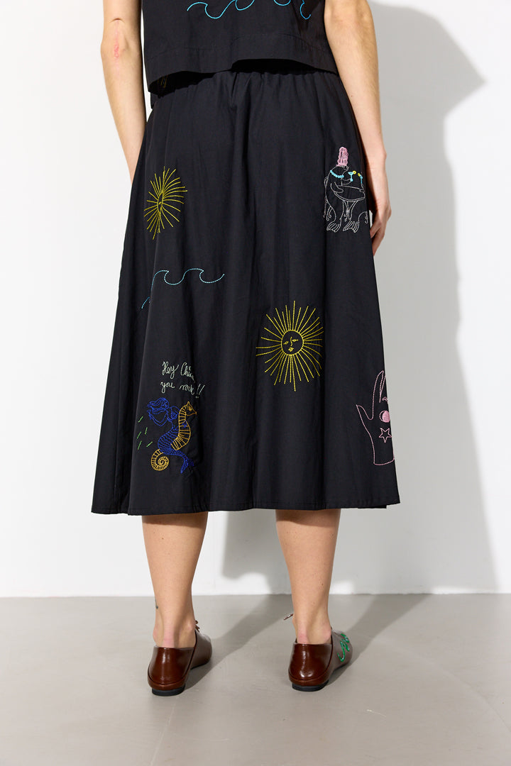 HUNKØN Nima Skirt Skirts Black