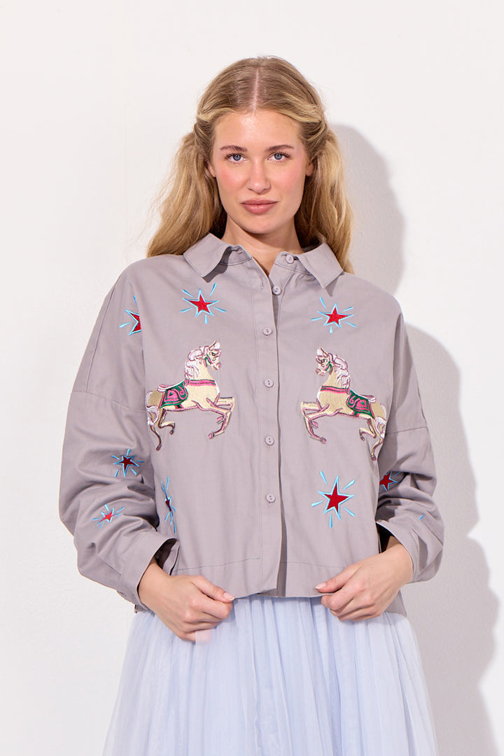 HUNKØN Electra Shirt Shirts Grey