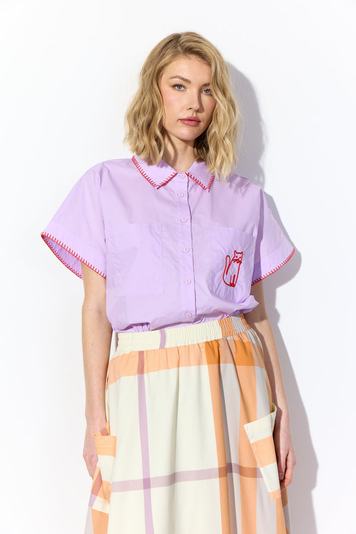 HUNKØN Oda Shirt Shirts Lavender
