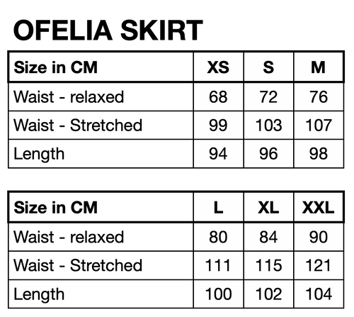 HUNKØN Ofelia Skirt Skirts Black