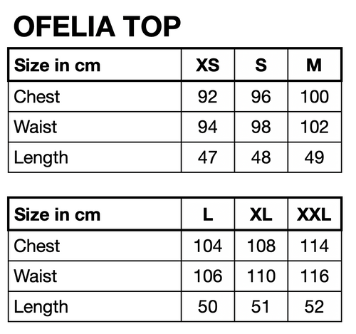 HUNKØN Ofelia Top Tops Black