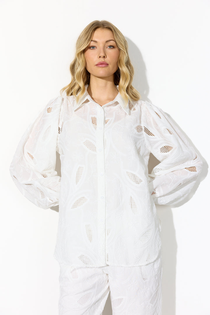 HUNKØN Orla Shirt Shirts White