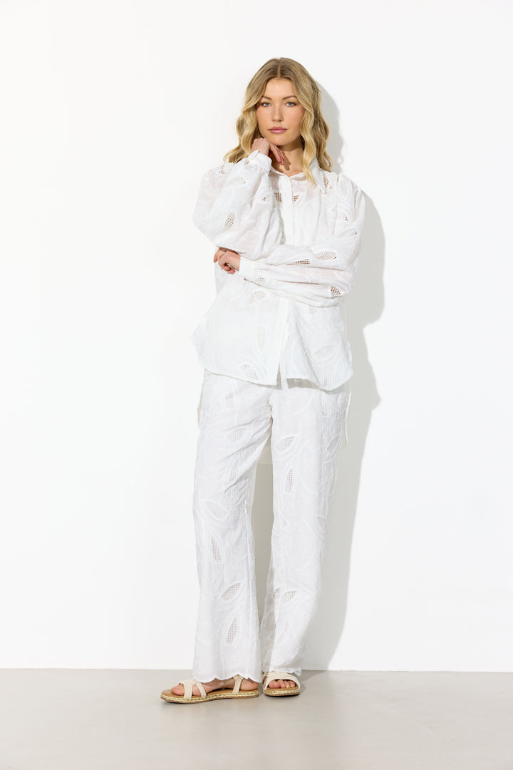HUNKØN Orla Trousers Trousers White
