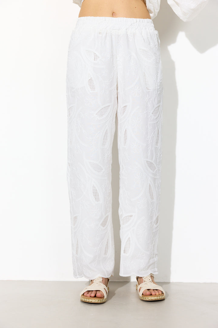 HUNKØN Orla Trousers Trousers White