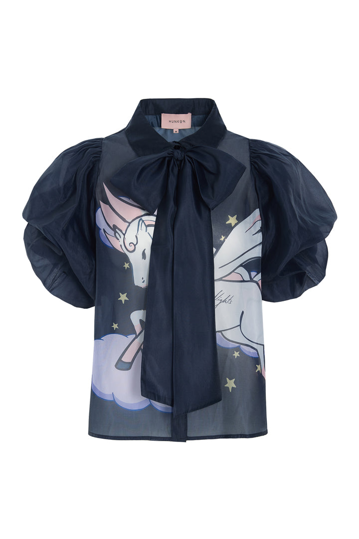 HUNKØN Pallas Shirt Shirts Black Pony