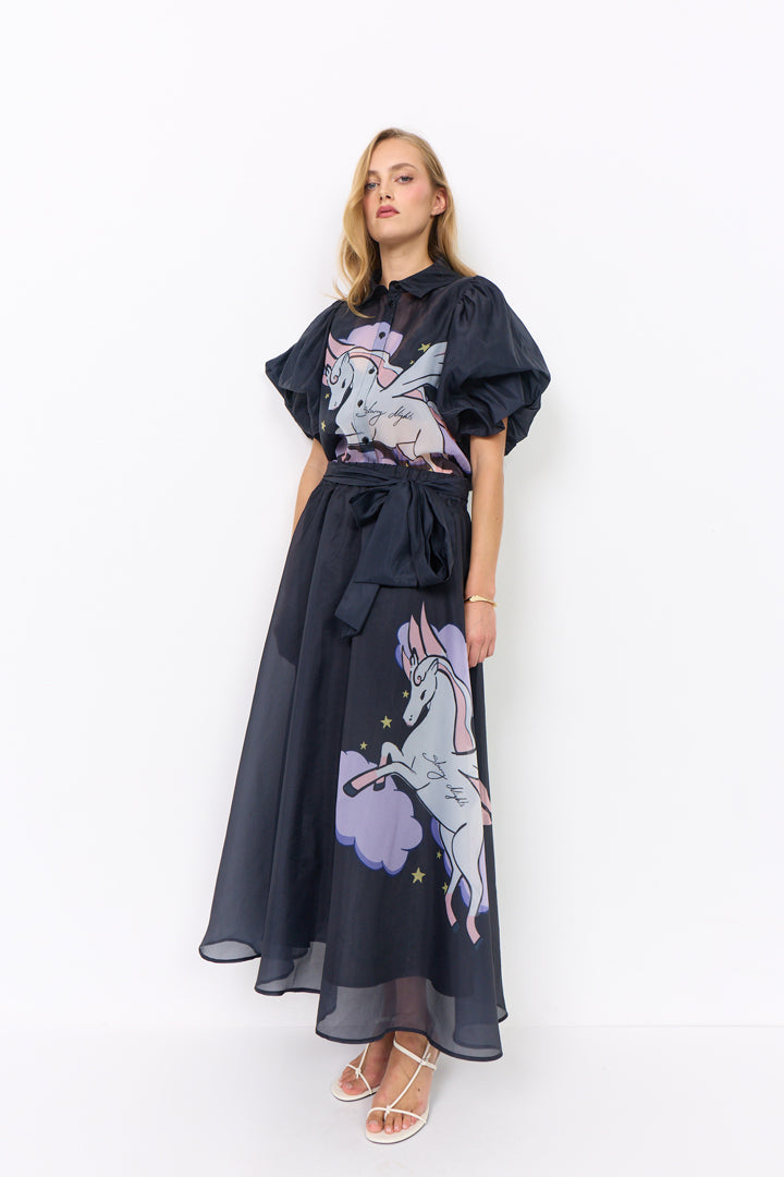 HUNKØN Pallas Shirt Shirts Black Pony