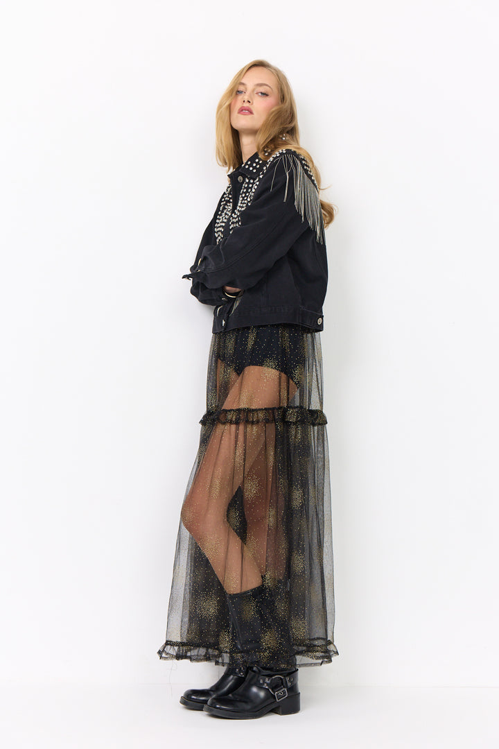 HUNKØN Priya Gem Jacket Jackets Black Denim