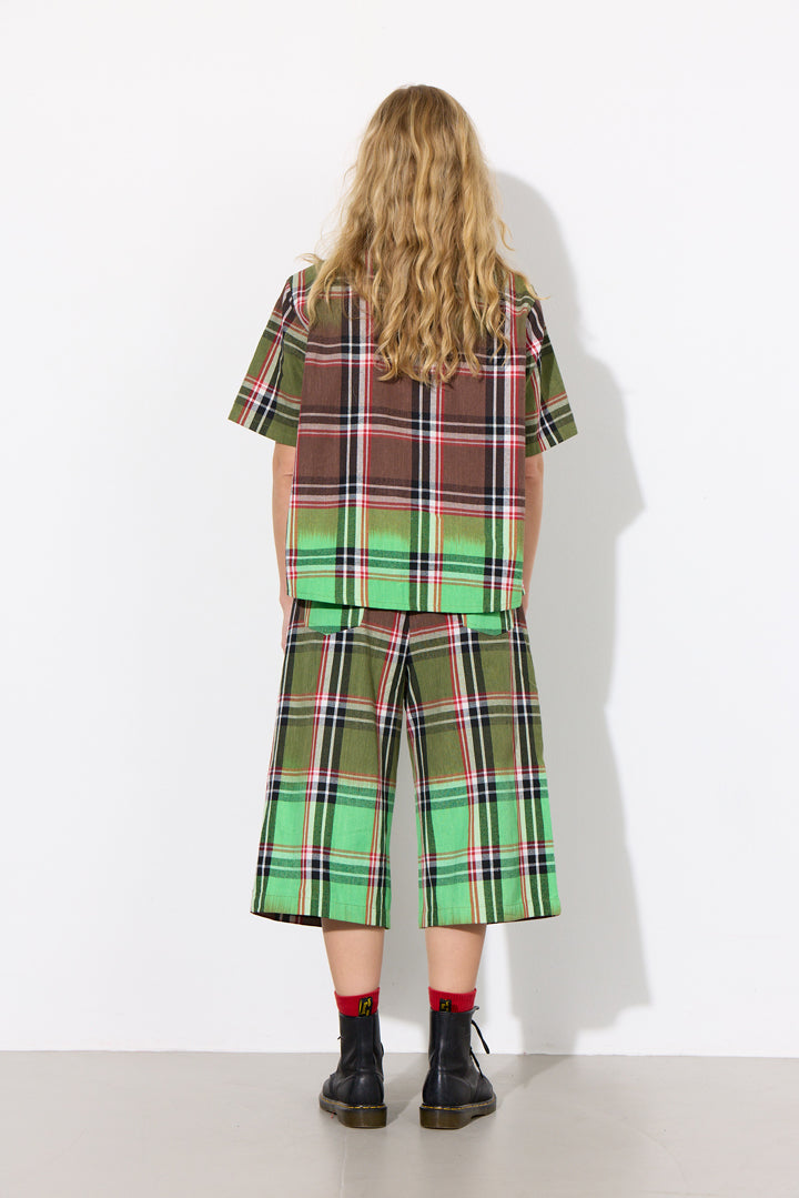 HUNKØN Ramone Shirt Shirts Green Tartan