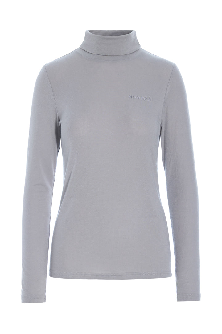 HUNKØN Rebekka Turtleneck Blouses Grey