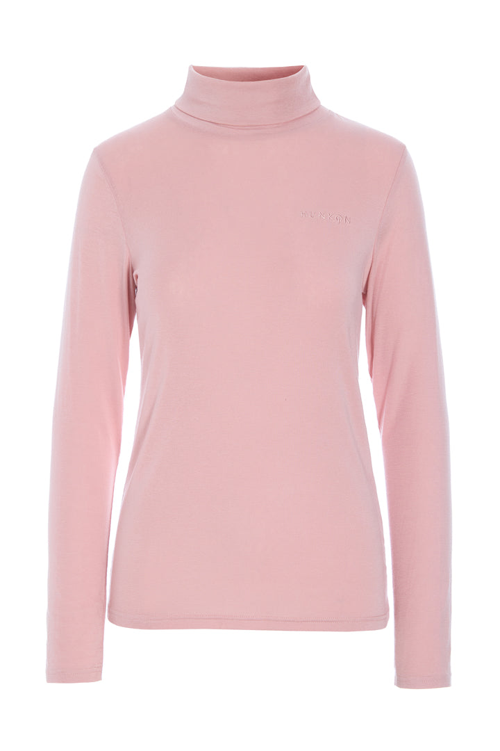 HUNKØN Rebekka Turtleneck Blouses Pink