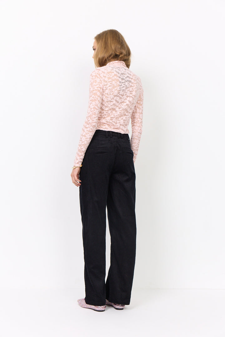 HUNKØN Rita Lace Blouse Blouses Dusty Rose