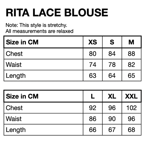 HUNKØN Rita Lace Blouse Blouses Red