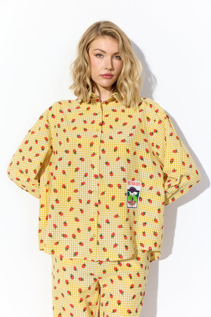HUNKØN Ruth Shirt Shirts Yellow