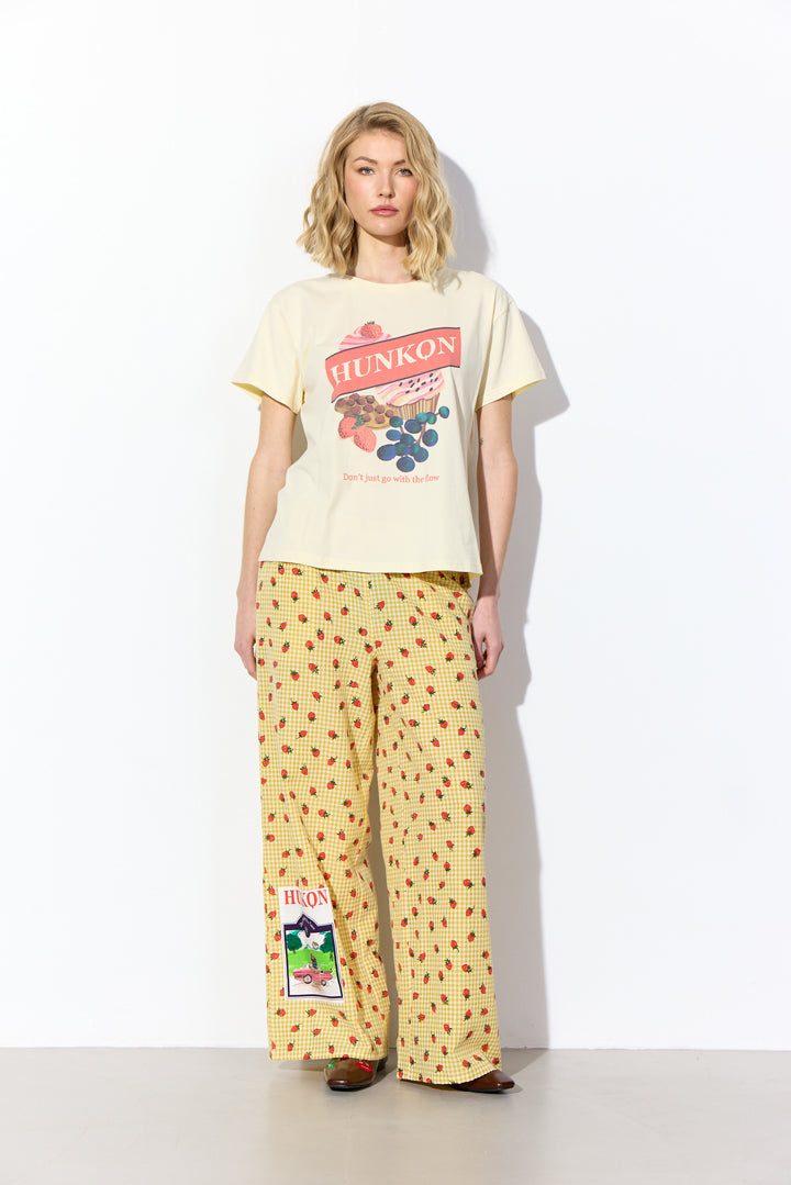 HUNKØN Ruth Trousers Trousers Yellow
