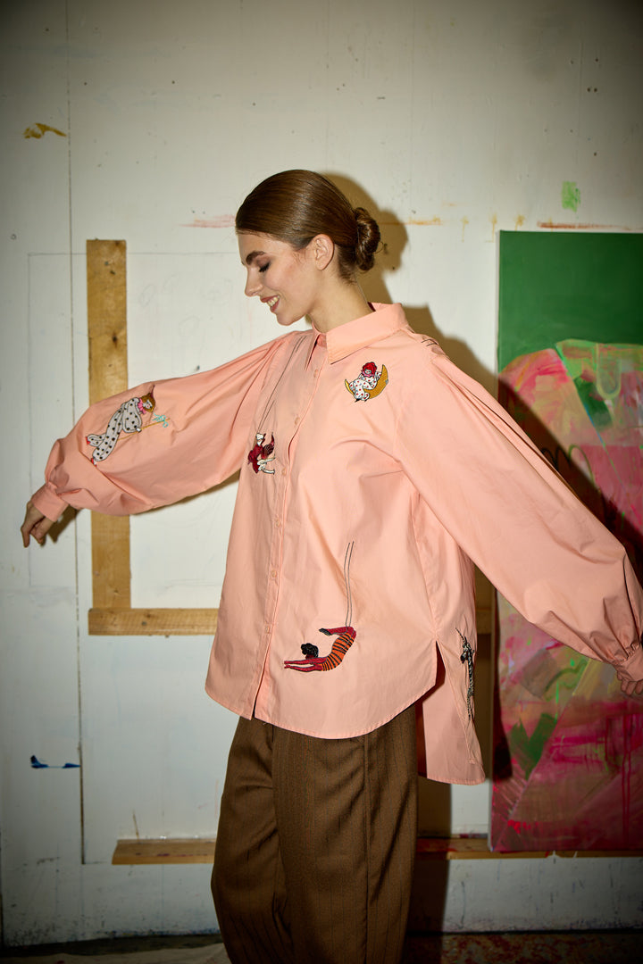 HUNKØN Sasha Shirt Shirts Peach
