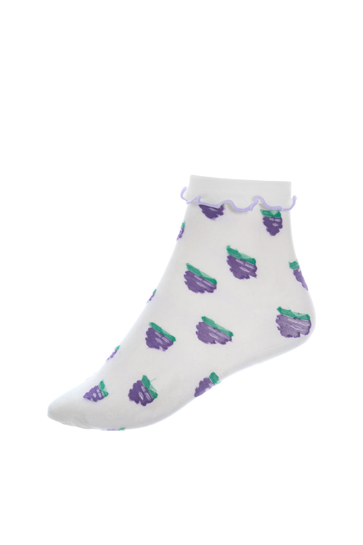 HUNKØN Senta Sheer Socks Accessories Blackberries