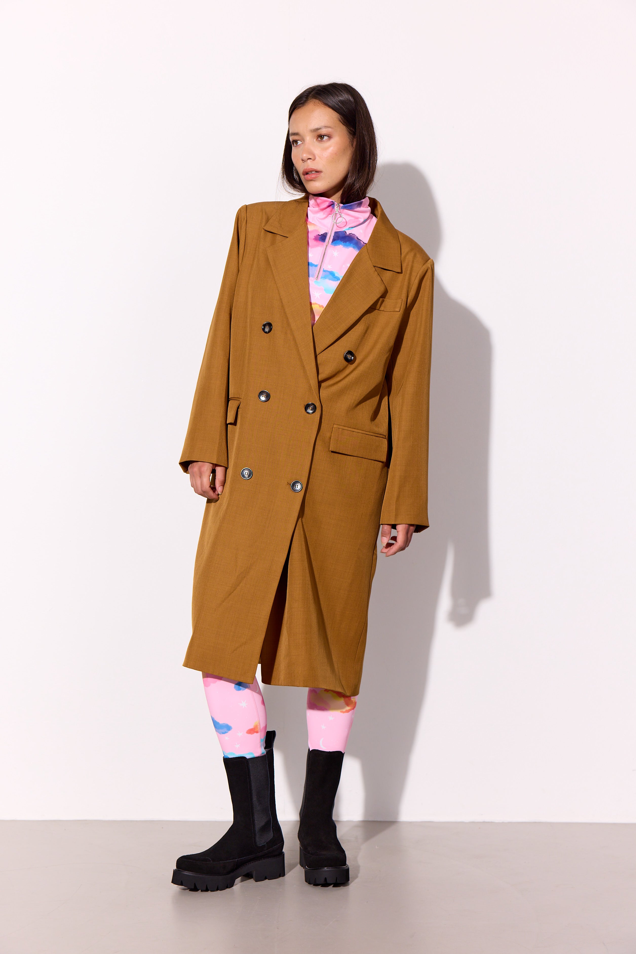 HUNKØN Sia Coat Coats Brown