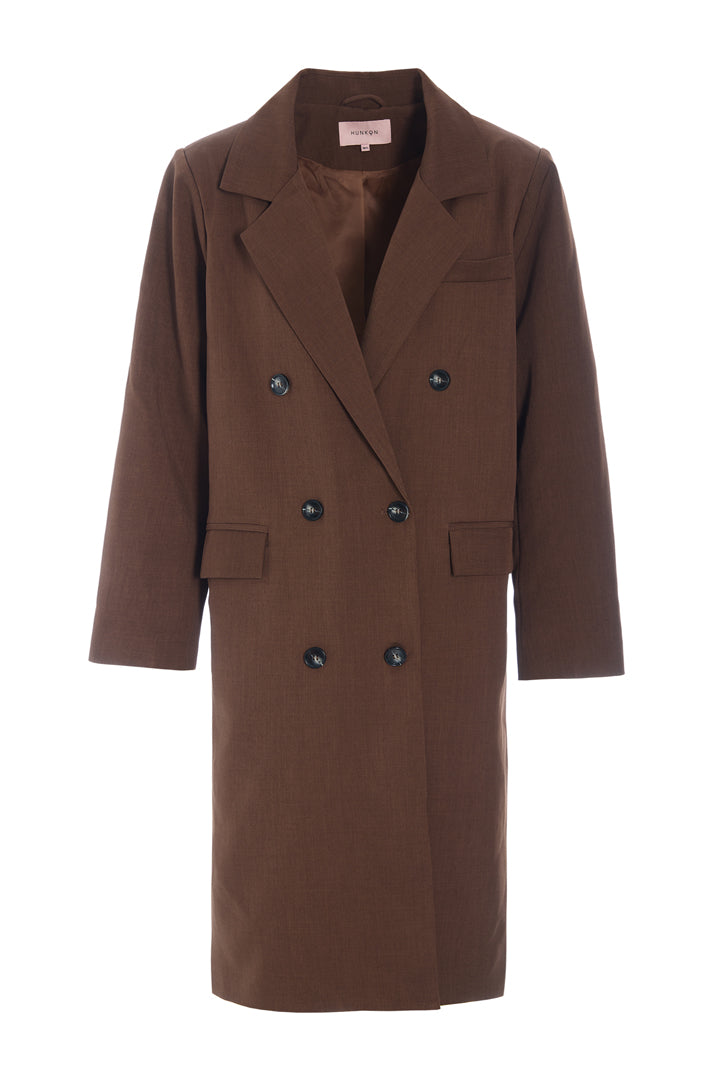 HUNKØN Sia Coat Coats Chestnut