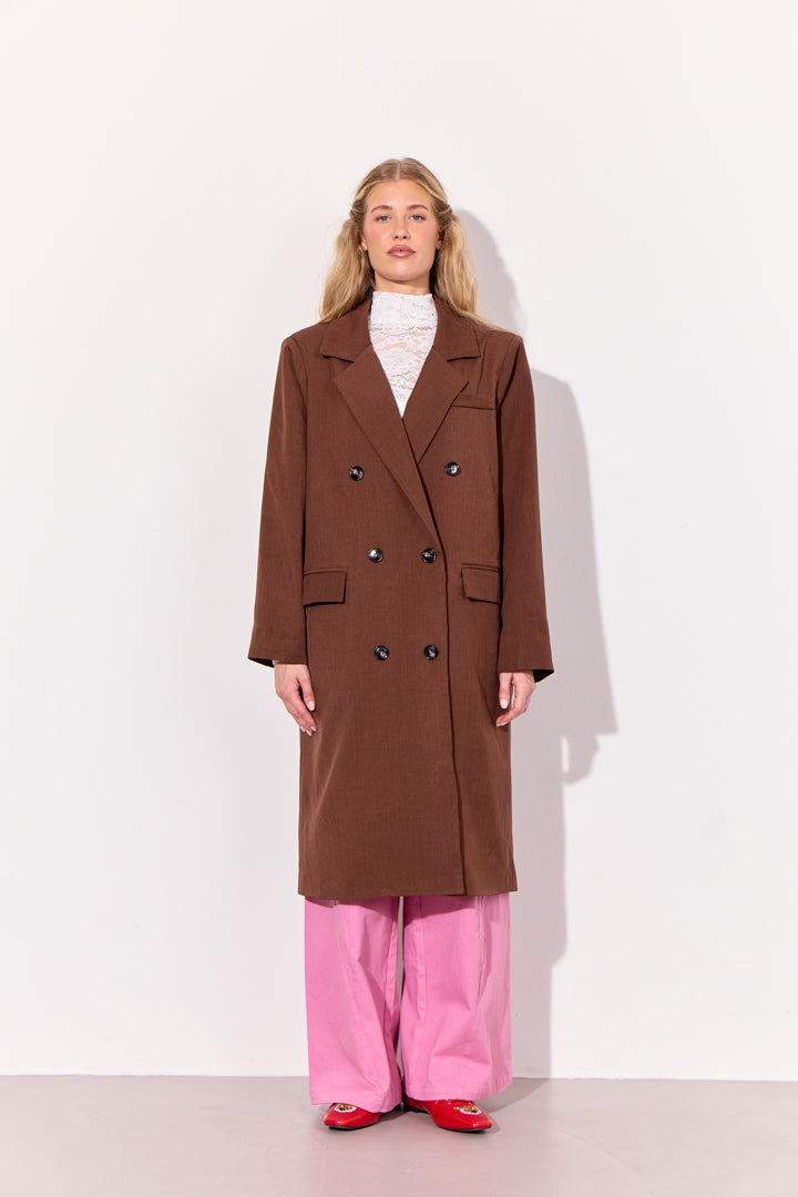 HUNKØN Sia Coat Coats Chestnut