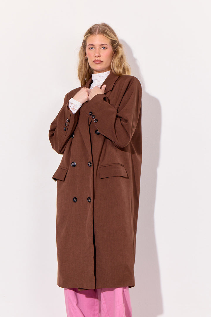 HUNKØN Sia Coat Coats Chestnut