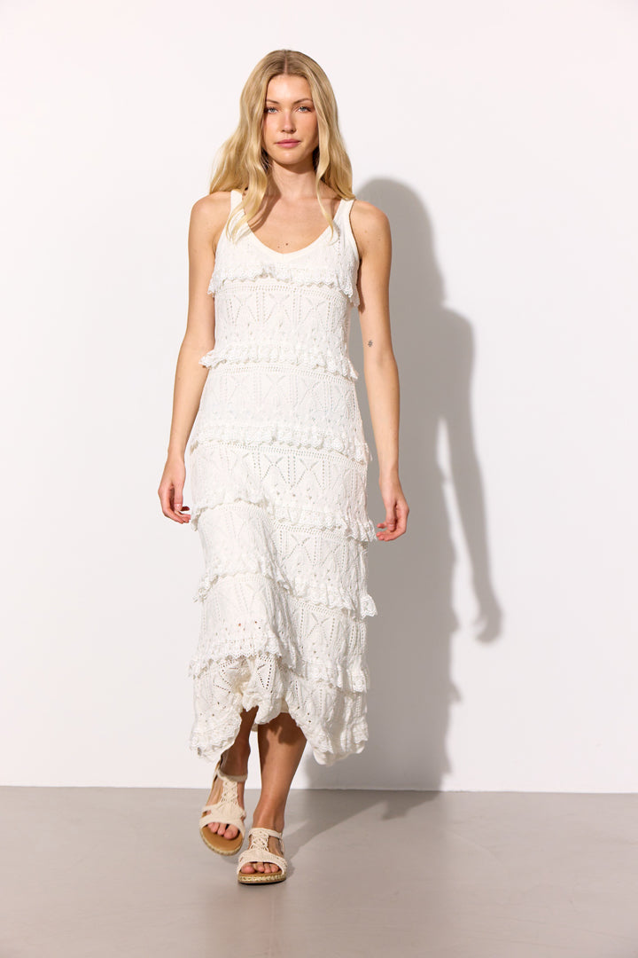 HUNKØN Sienna Knit Dress Dresses Vanilla