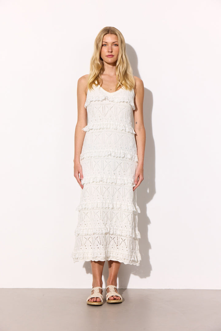 HUNKØN Sienna Knit Dress Dresses Vanilla
