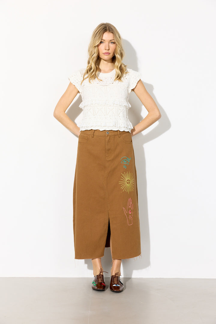 HUNKØN Sienna Knit Top Tops Vanilla