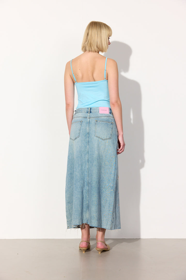 HUNKØN Simone Top Tops Blue