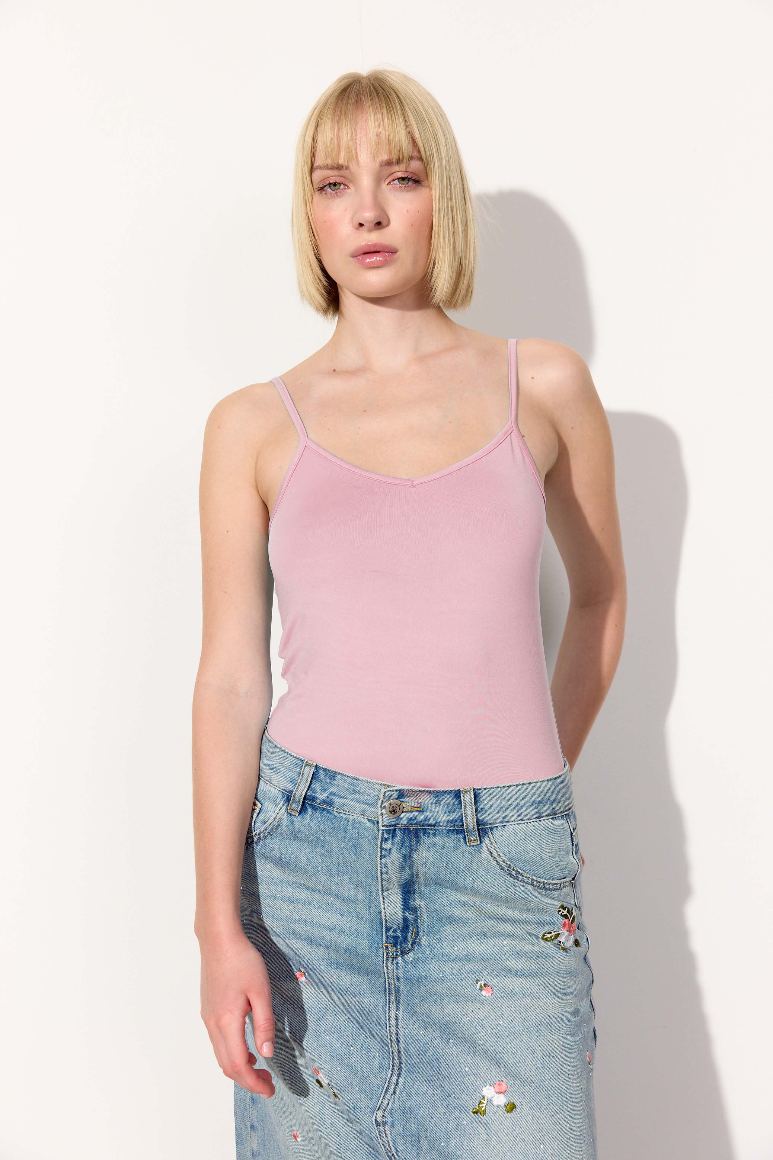 HUNKØN Simone Top Tops Light Pink
