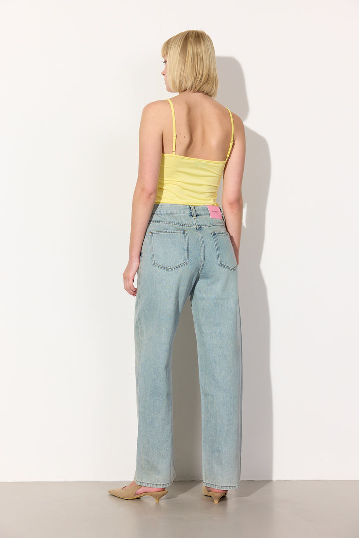 HUNKØN Simone Top Tops Yellow