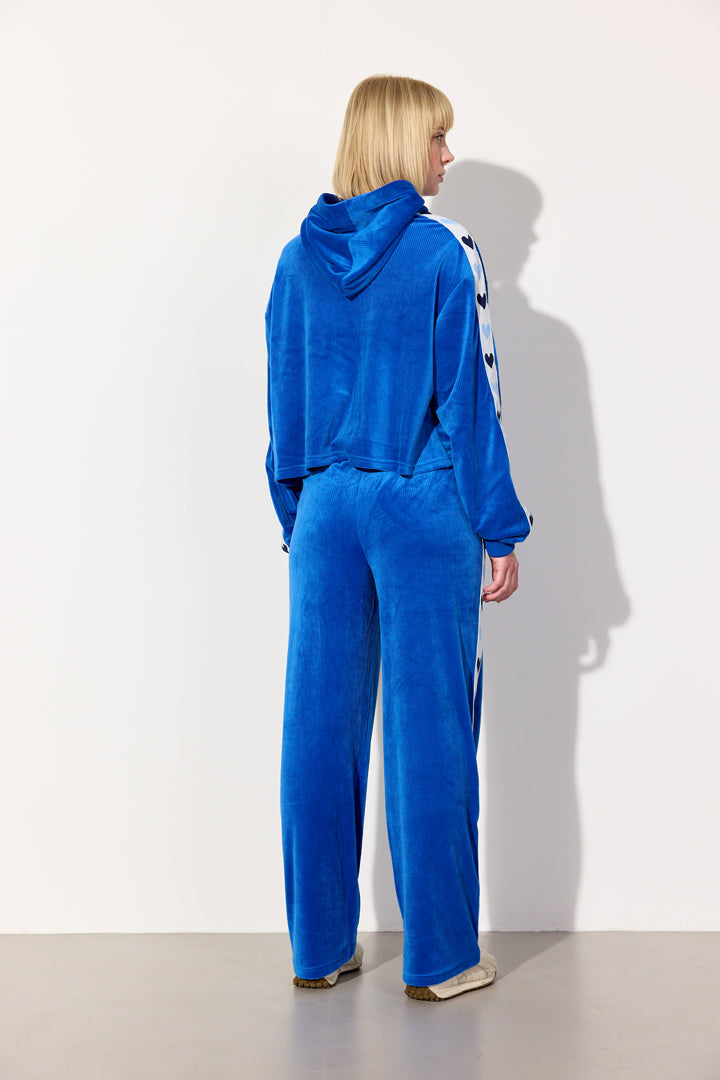 HUNKØN Svea Sweatshirt Sweatshirts Blue Hearts