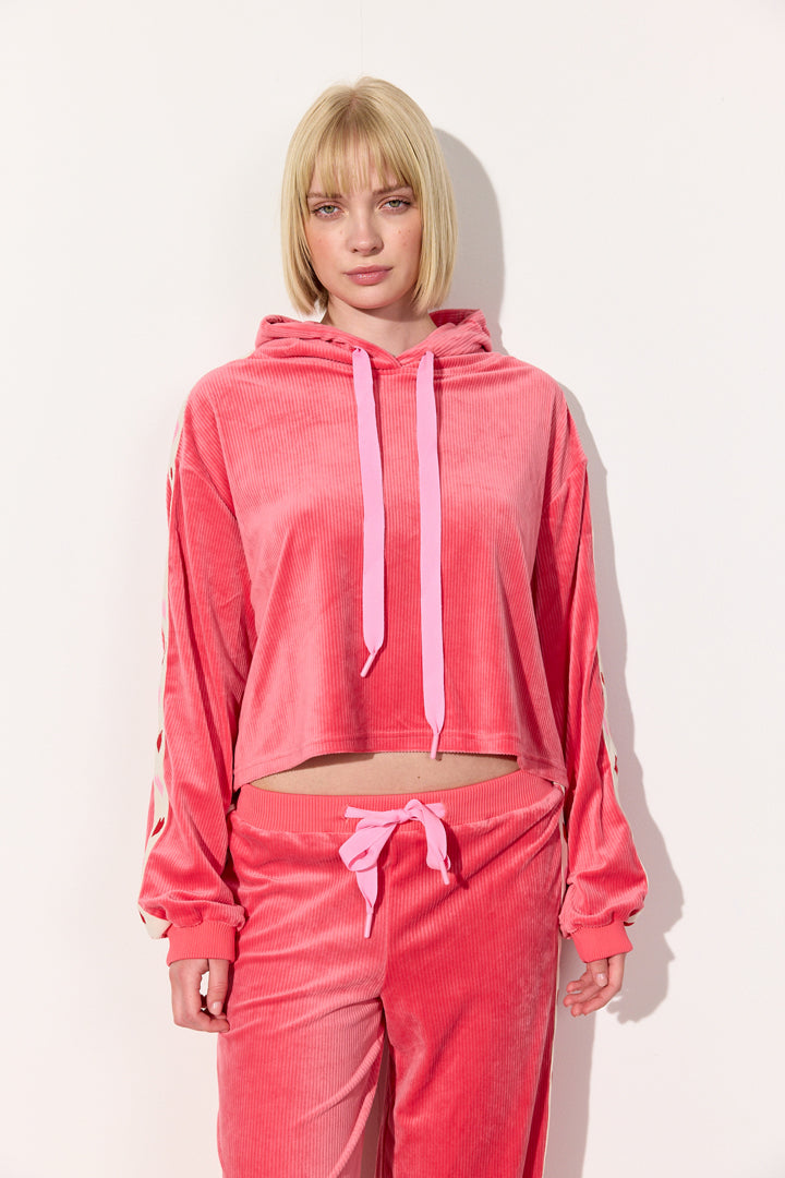 HUNKØN Svea Sweatshirt Sweatshirts Pink Hearts