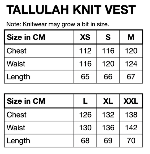 HUNKØN Tallulah Knit Vest Vests Peach Stripes