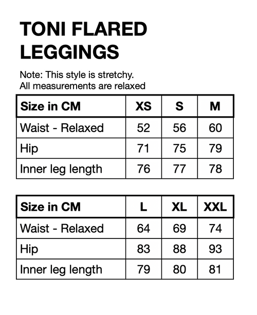 HUNKØN Toni Flared Leggings Leggings Under the Sea Art Print