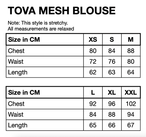 HUNKØN Tova Mesh Blouse Blouses Zinfandel