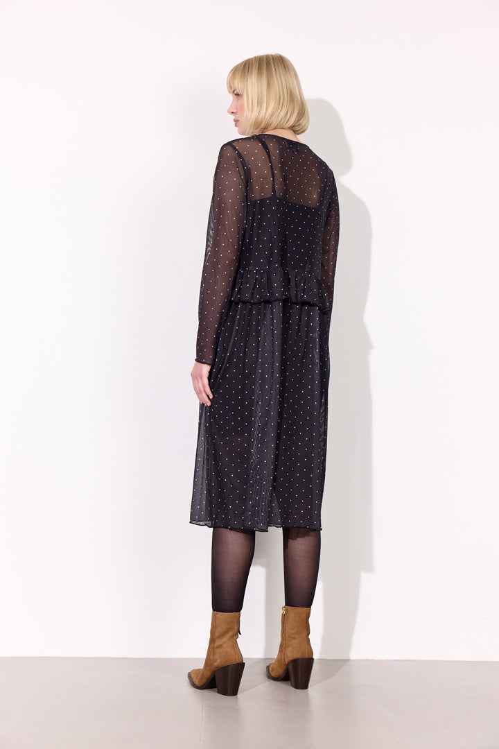 HUNKØN Tova Mesh Dress Dresses Black