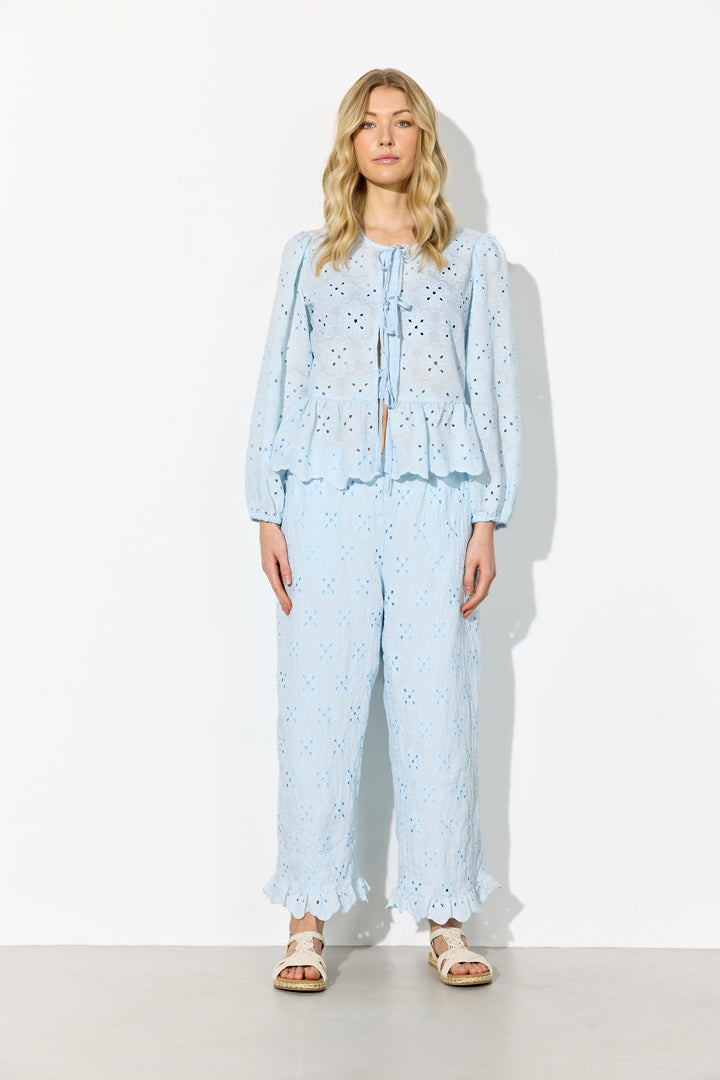 HUNKØN Vanya Trousers Trousers Light Blue