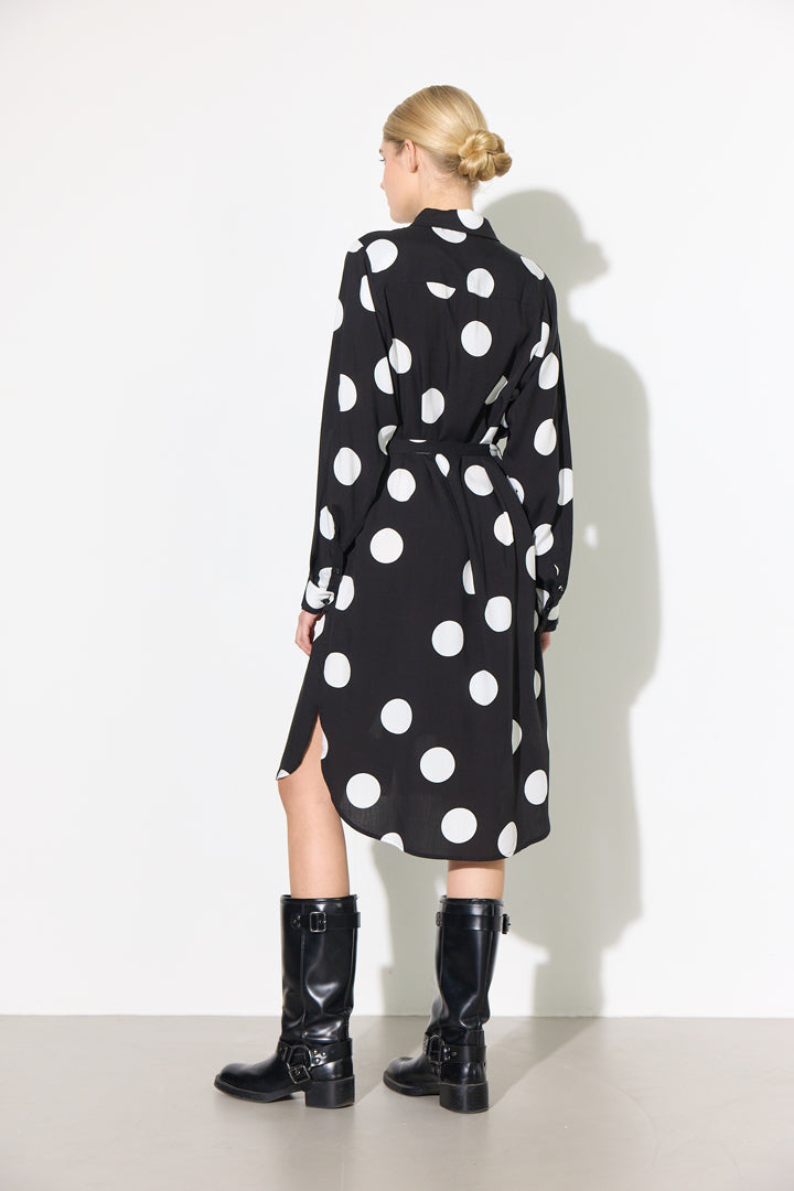 HUNKØN Vicky Shirtdress Dresses Big Dots