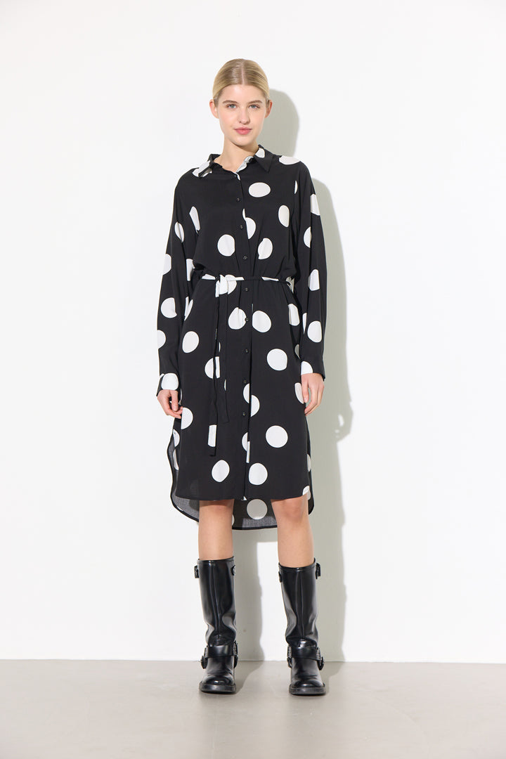 HUNKØN Vicky Shirtdress Dresses Big Dots