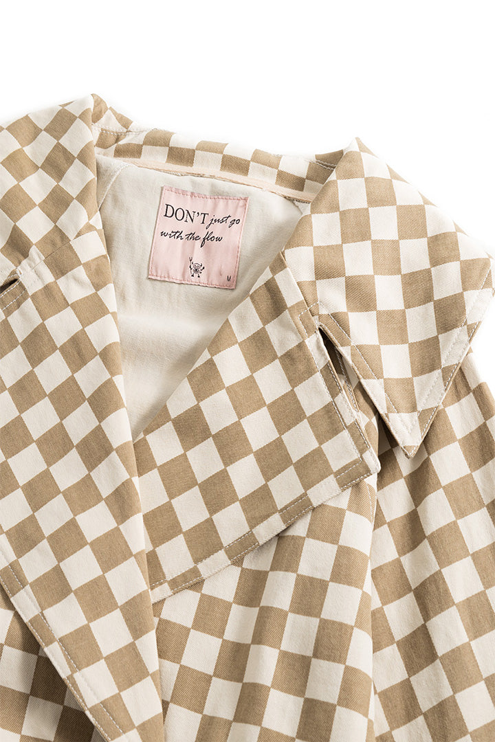 HUNKØN Viper Jacket Jackets Brown Checked