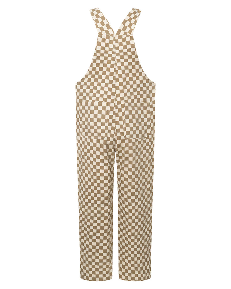 HUNKØN Viper Overalls Jumpsuits Brown Checked
