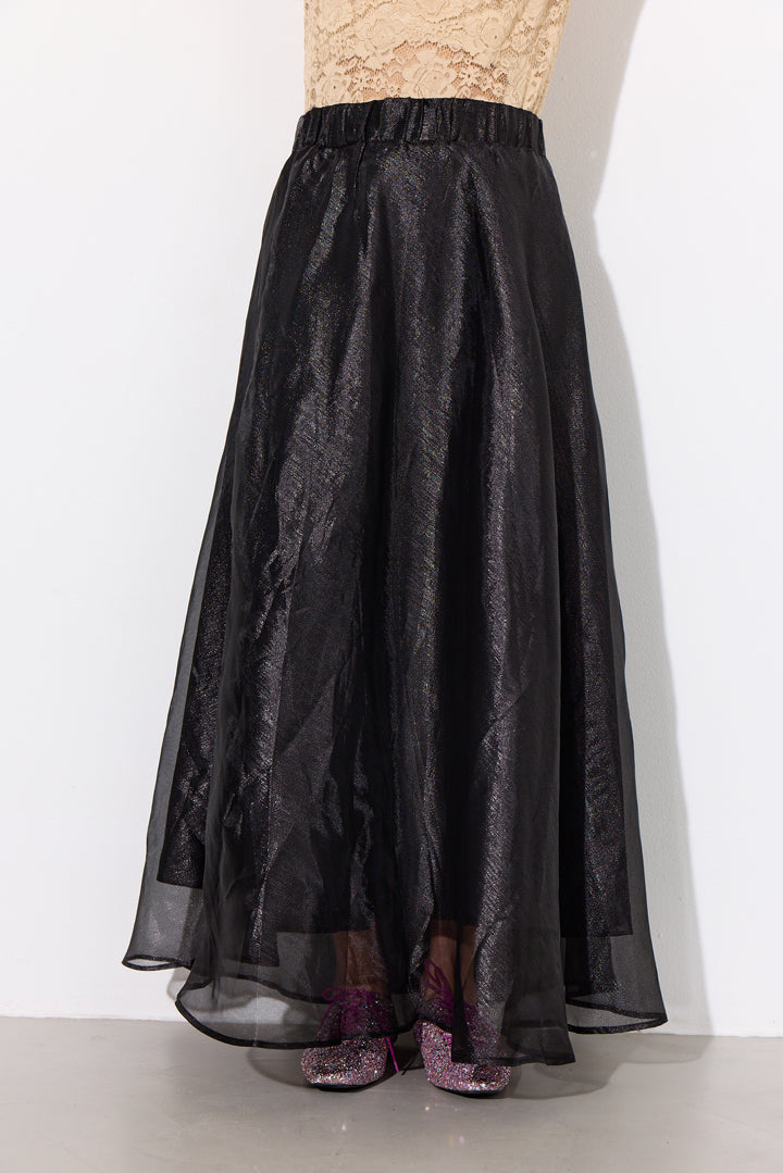 HUNKØN Zinnia Long Skirt Skirts Black